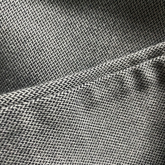 Ann Taylor business suit pants classic woven pattern black white look grey XS 25 - Picture 8 of 8